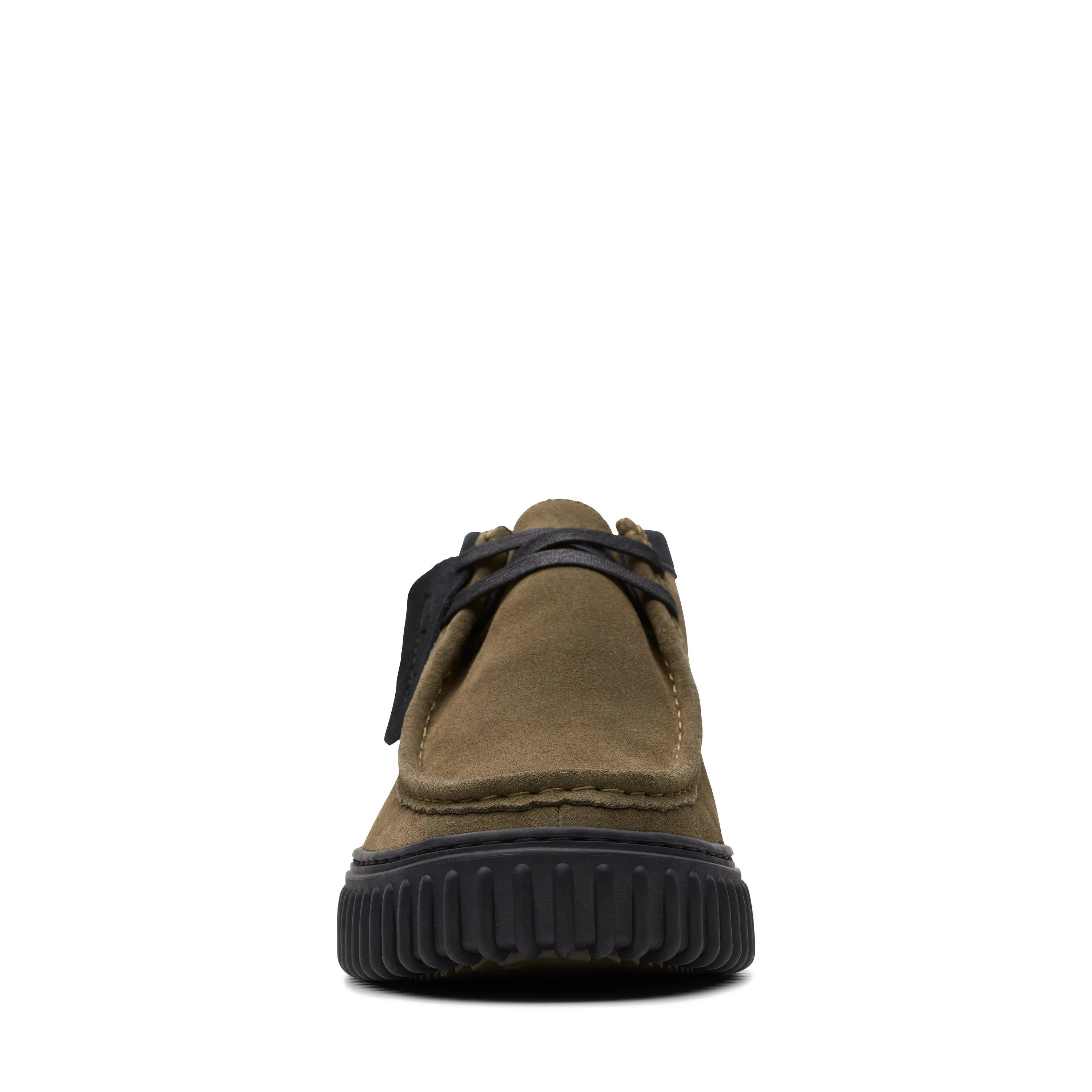 Clarks Torhill Hi in Green Suede